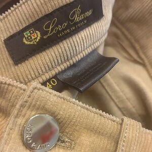 Loro Piana Tan Corduroy Trousers
